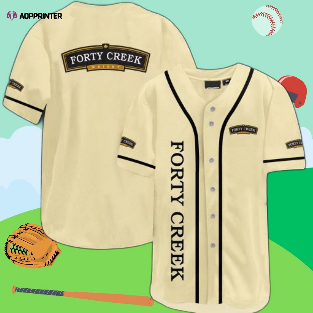 Forty Creek Whiskey 6k784 Baseball Jersey baseball jersey product view 1