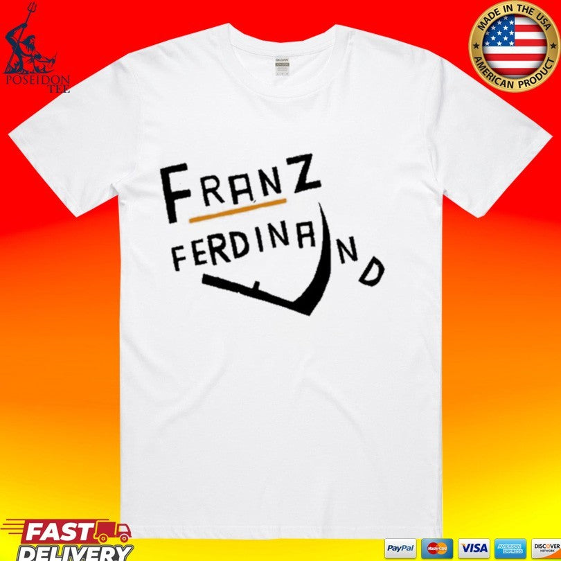 Franz Ferdinand White Scythe T-shirt Unisex T-shirt, Sweatshirt, Hoodie, Long Sleeve Tee - T-Shirt, Sweatshirt, Hoodie