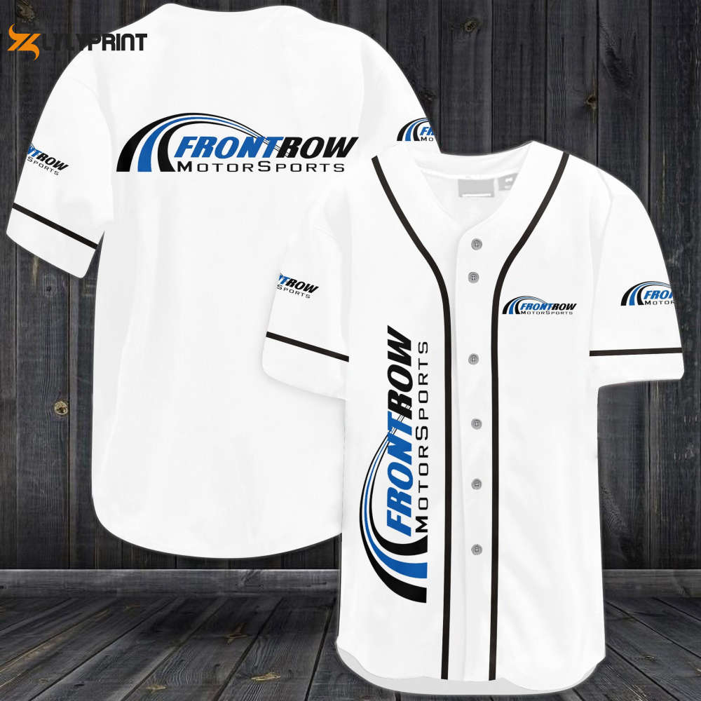 Front Row Motorsports Baseball Jersey - lylyprint.com baseball jersey product view 1
