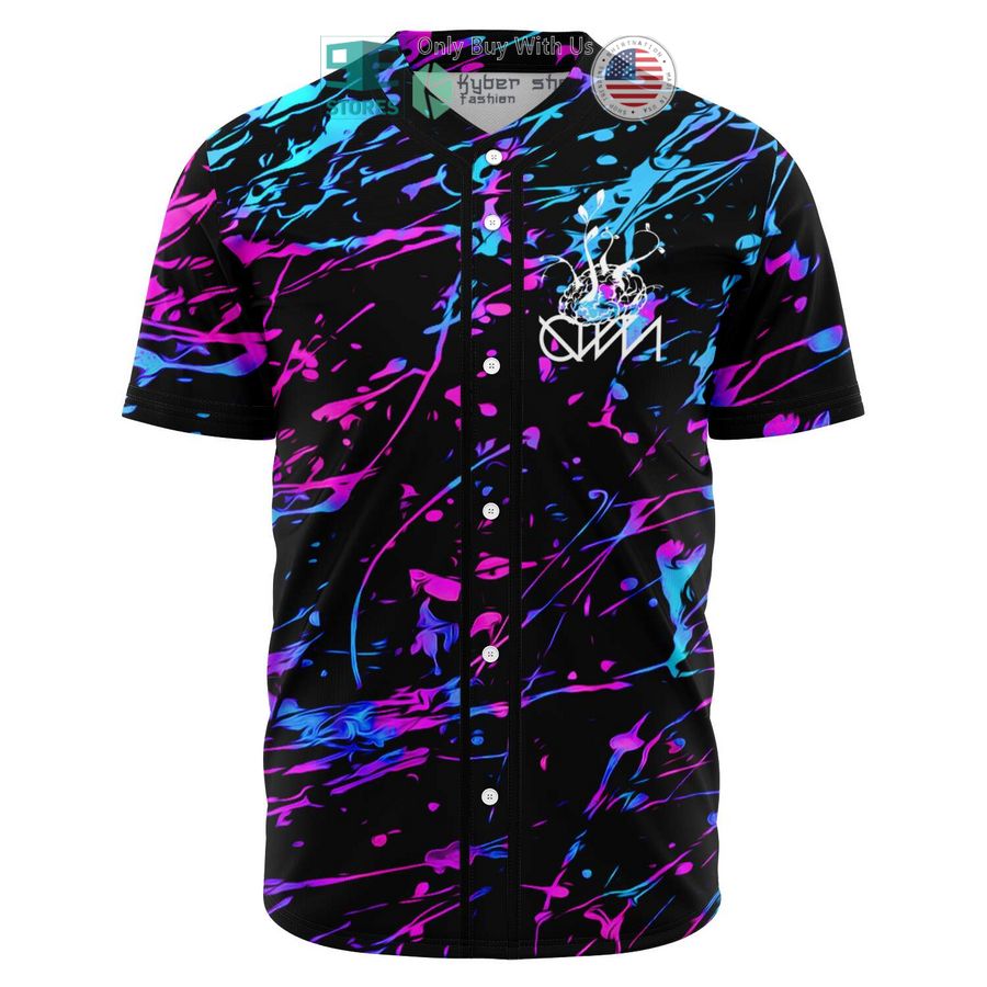 BEST Ganja White Night logo black Baseball Jersey baseball jersey product view 1