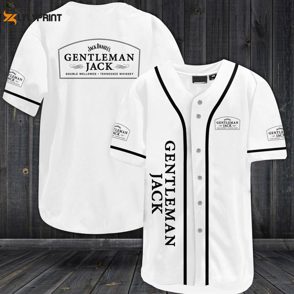 Gentleman Jack All Over Print Unisex Baseball Jersey - lylyprint.com baseball jersey product view 1