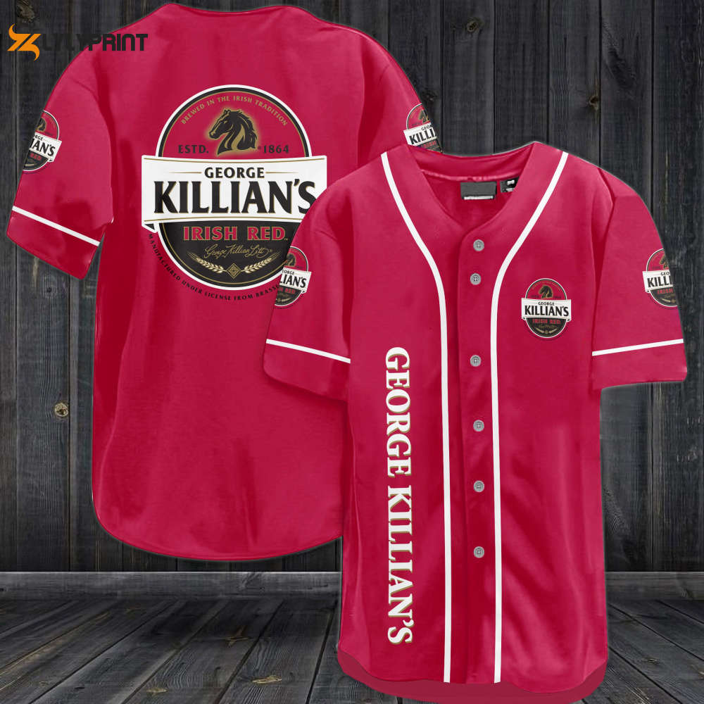 George Killian's Irish Red Baseball Jersey - lylyprint.com baseball jersey product view 1