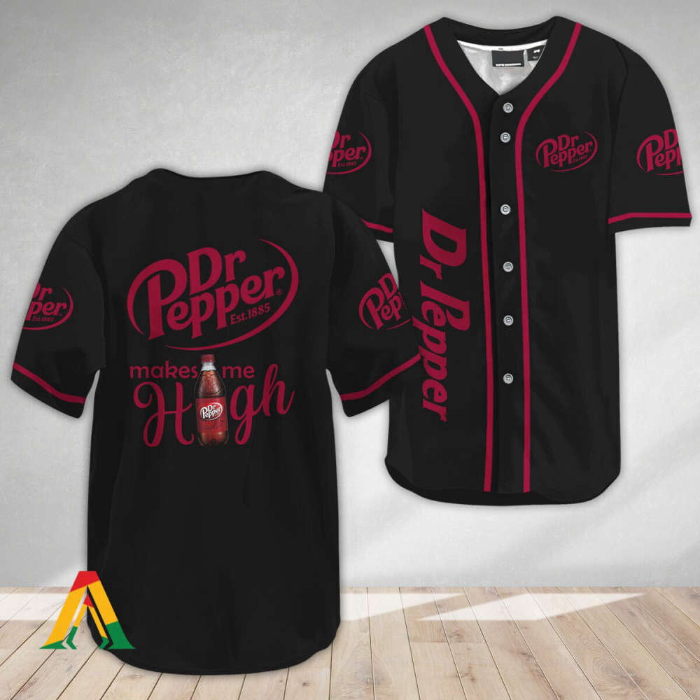 Get Elevated with Dr Pepper: Make Me High Baseball Jersey baseball jersey product view 2