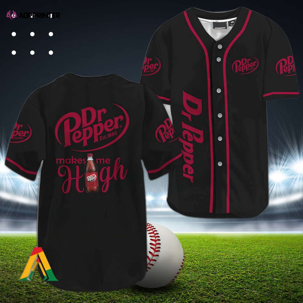 Get Elevated with Dr Pepper: Make Me High Baseball Jersey baseball jersey product view 1