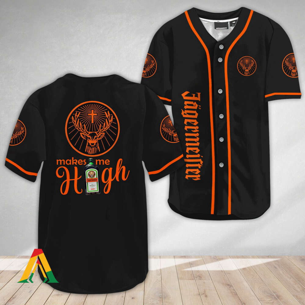 Get Elevated with Jagermeister: Make Me High Baseball Jersey baseball jersey product view 2