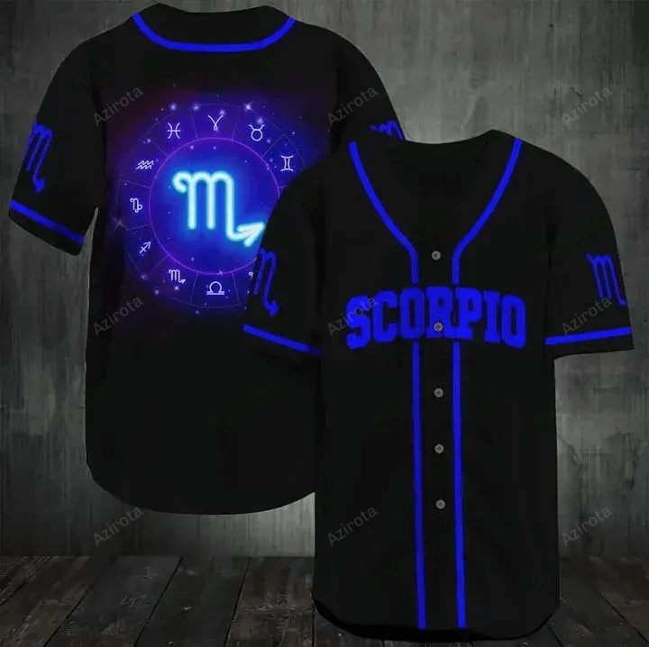 Scorpio The Wonderful Zodiac Baseball Jersey 059 baseball jersey product view 1