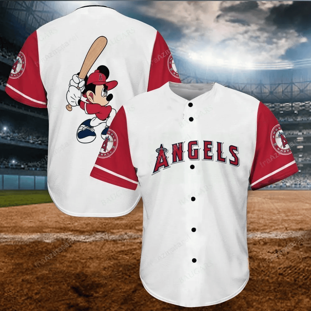 Los Angeles Angels Baseball Jersey 18 baseball jersey product view 1