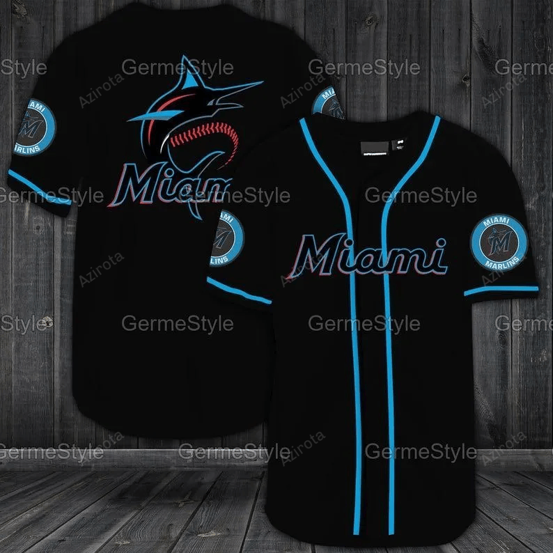 Miami Marlins Baseball Jersey 321 baseball jersey product view 1