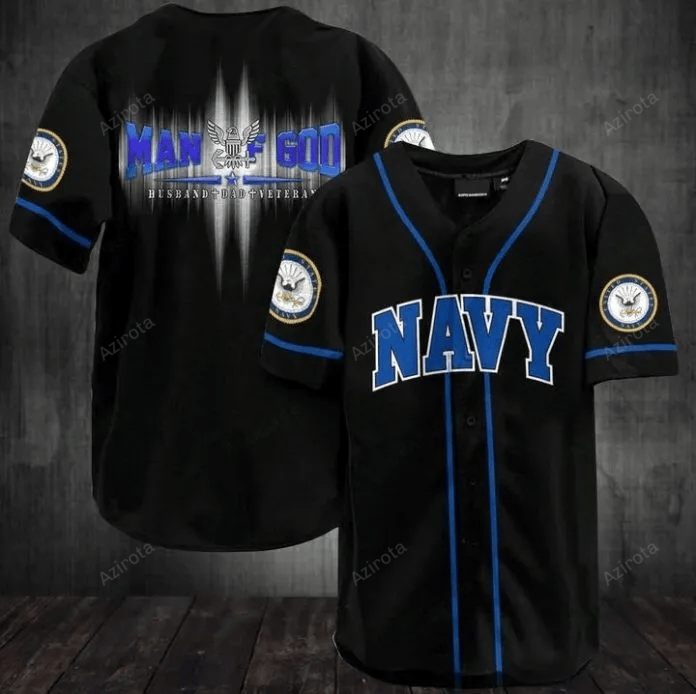 U.S Navy Baseball Jersey 12 baseball jersey product view 1