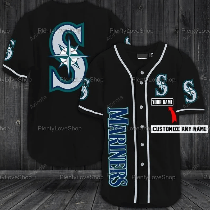 Seattle Mariners Personalized Baseball Jersey 311 baseball jersey product view 1