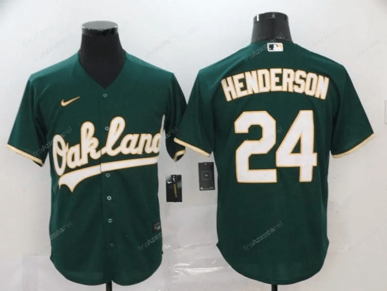 Men'S Oakland Athletics 24 Rickey Henderson Baseball Jersey 54 baseball jersey product view 1