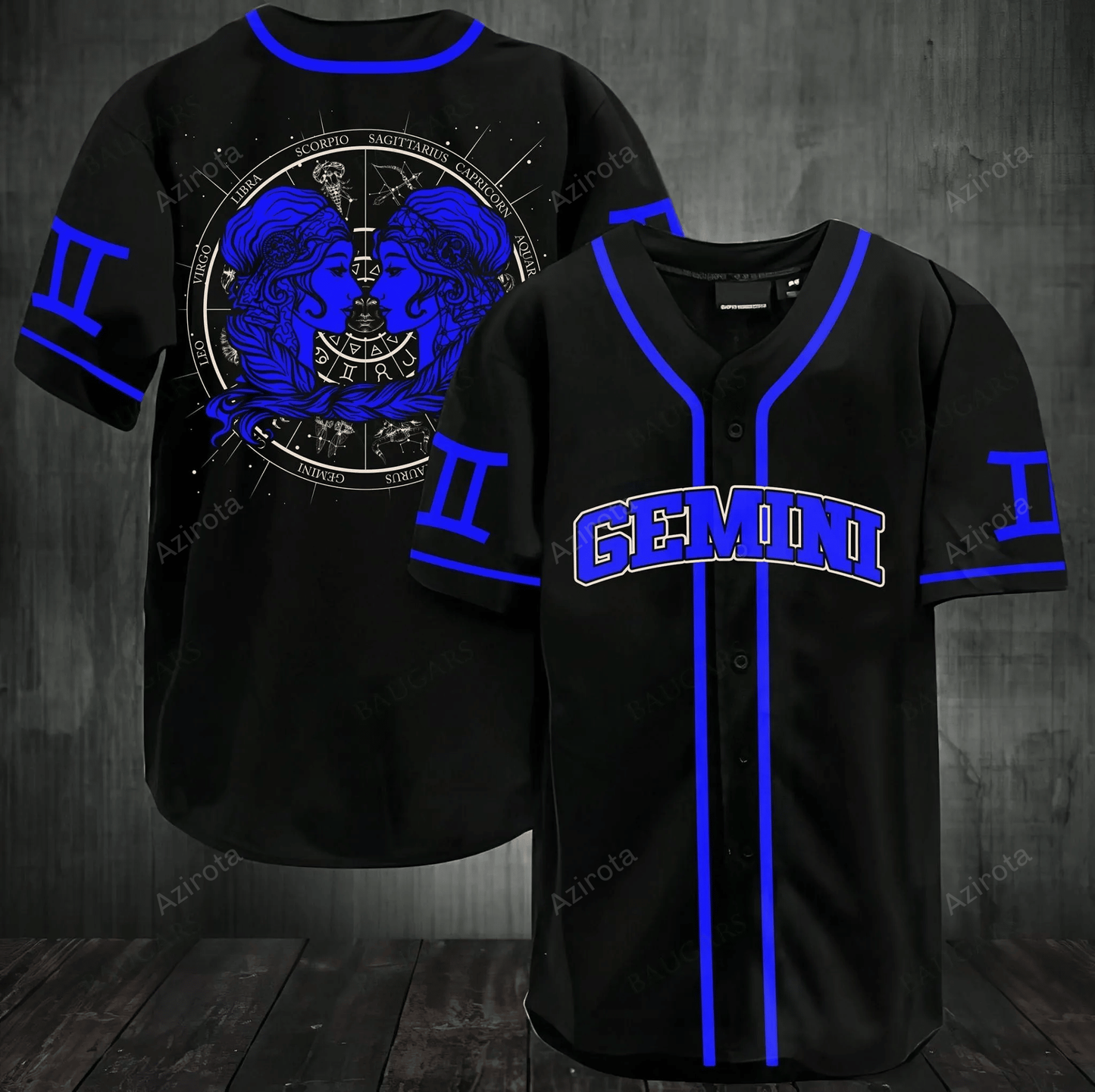Stunning Zodiac Gemini Baseball Jersey 195 baseball jersey product view 1
