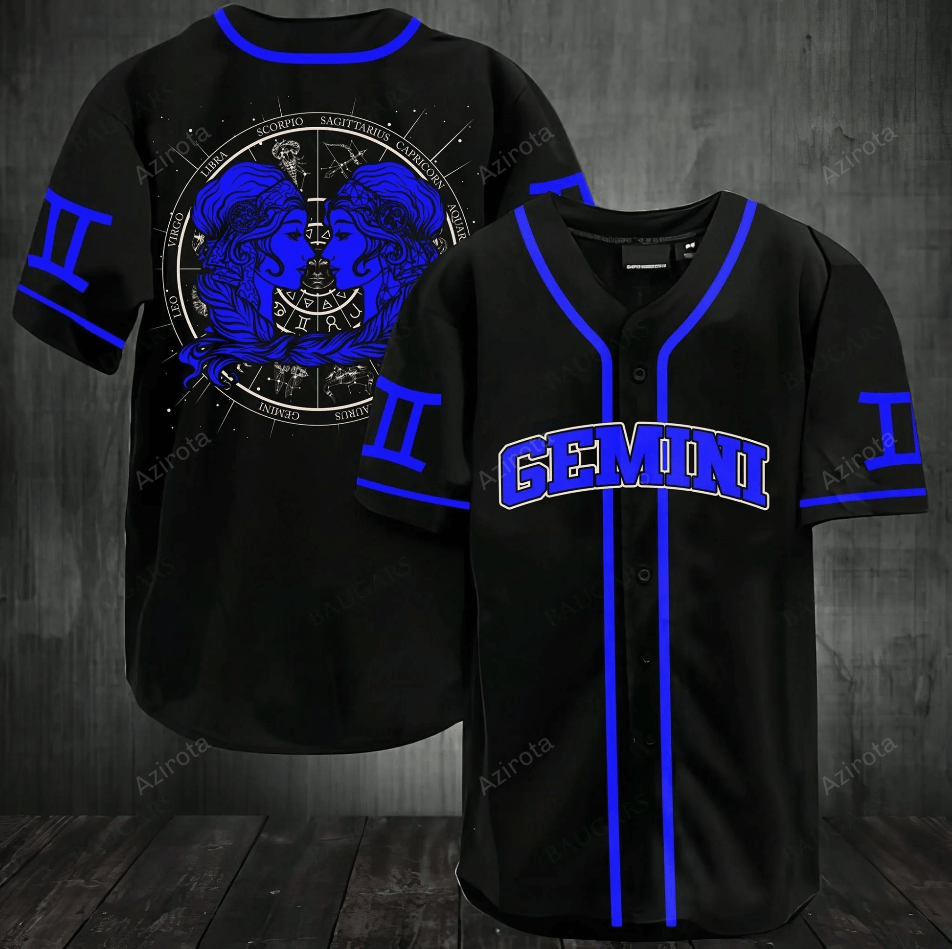 Stunning Zodiac Gemini Baseball Jersey 195 baseball jersey product view 1