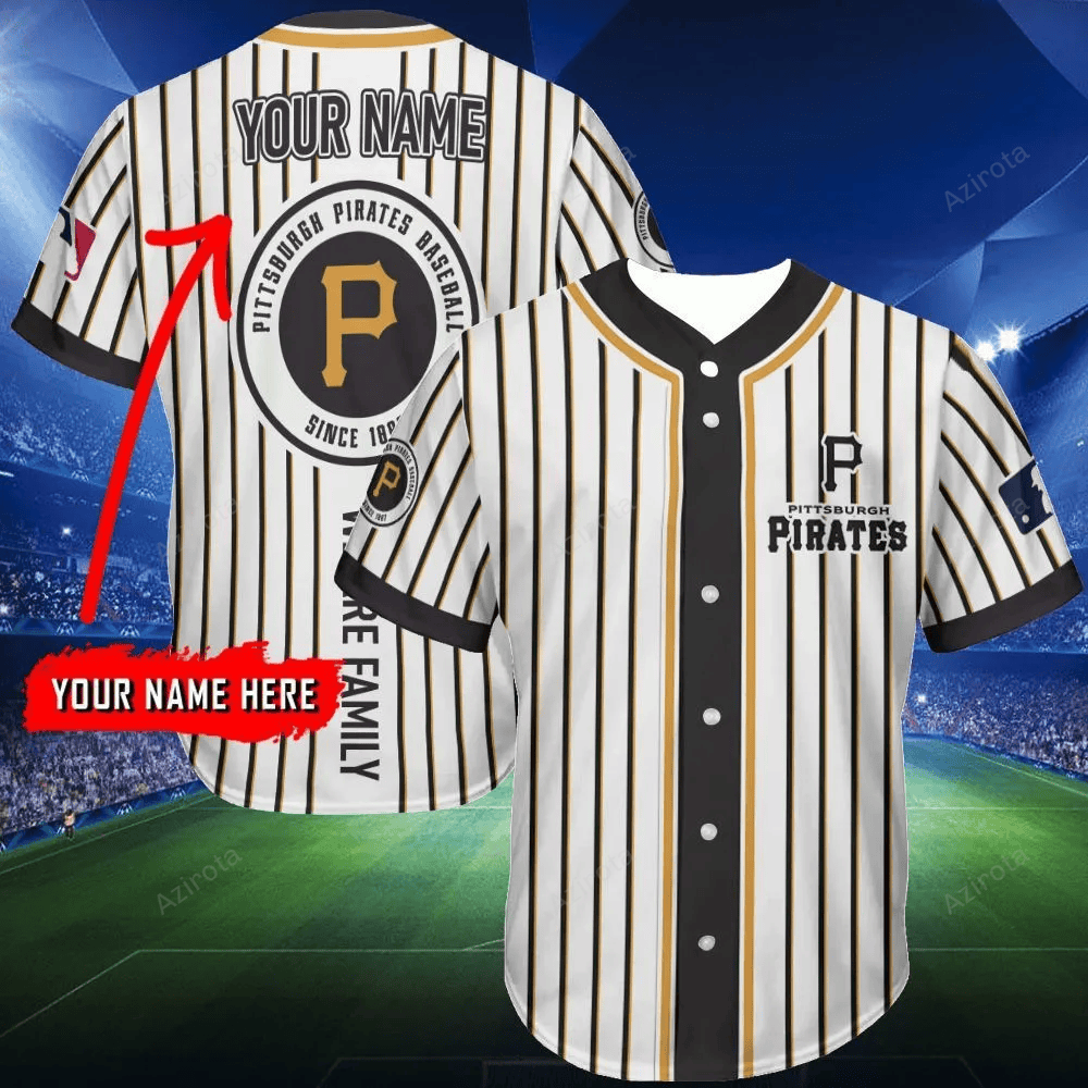 Pittsburgh Pirates Personalized Baseball Jersey 280 baseball jersey product view 1