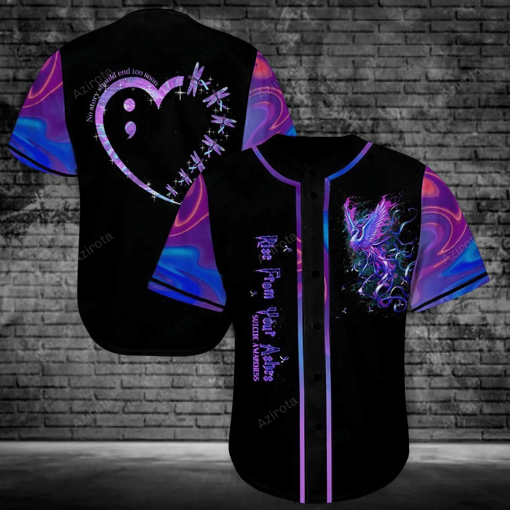 Suicide Baseball Jersey 184 baseball jersey product view 1