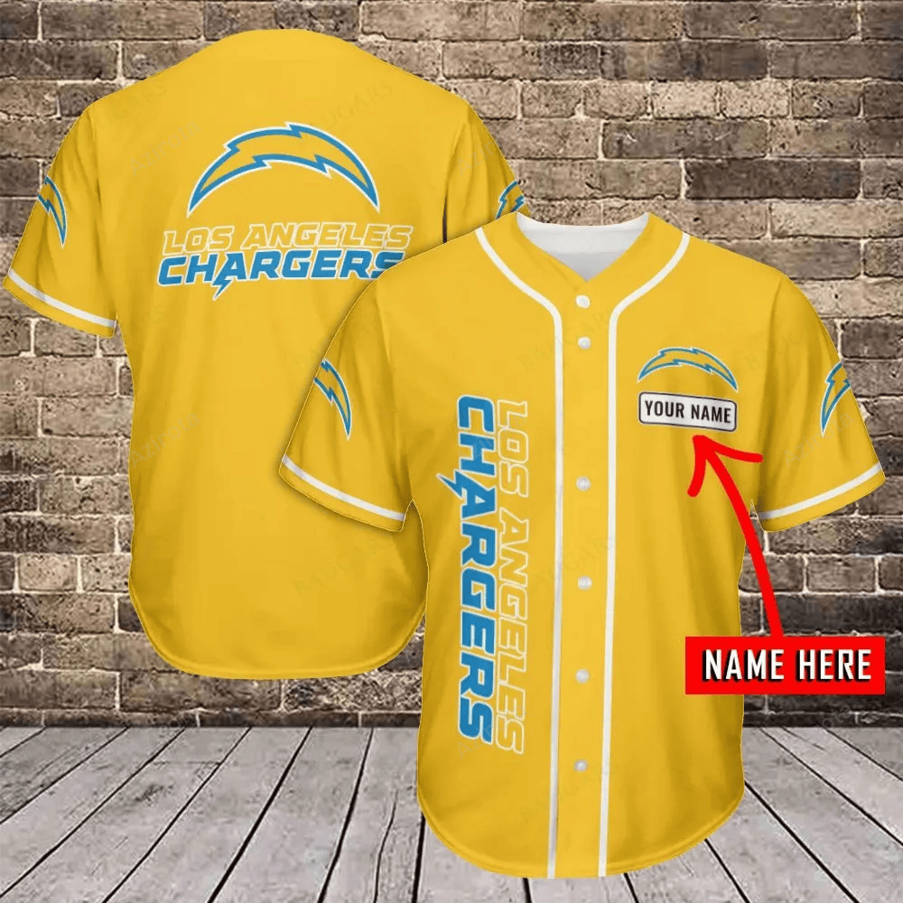Los Angeles Chargers Baseball Jersey 417 baseball jersey product view 1