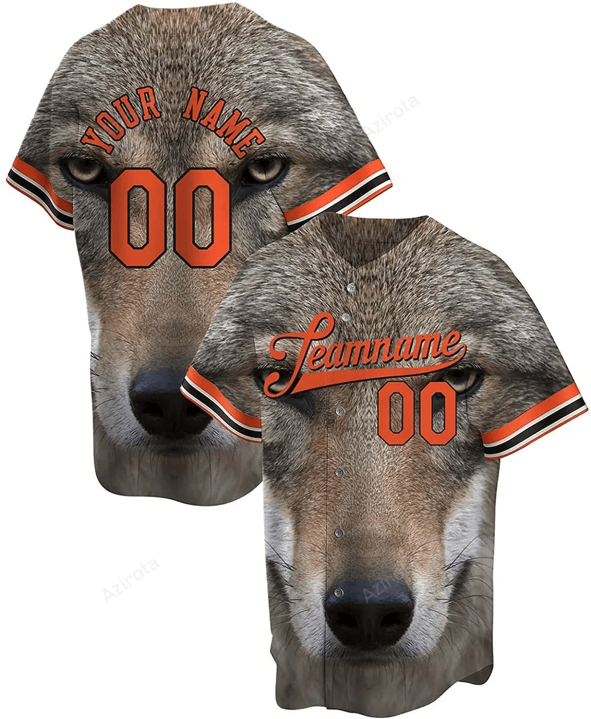 Personalized Dog Face Printed Name And Number Idea Gift For Fans Baseball Jersey - Zimustore baseball jersey product view 1