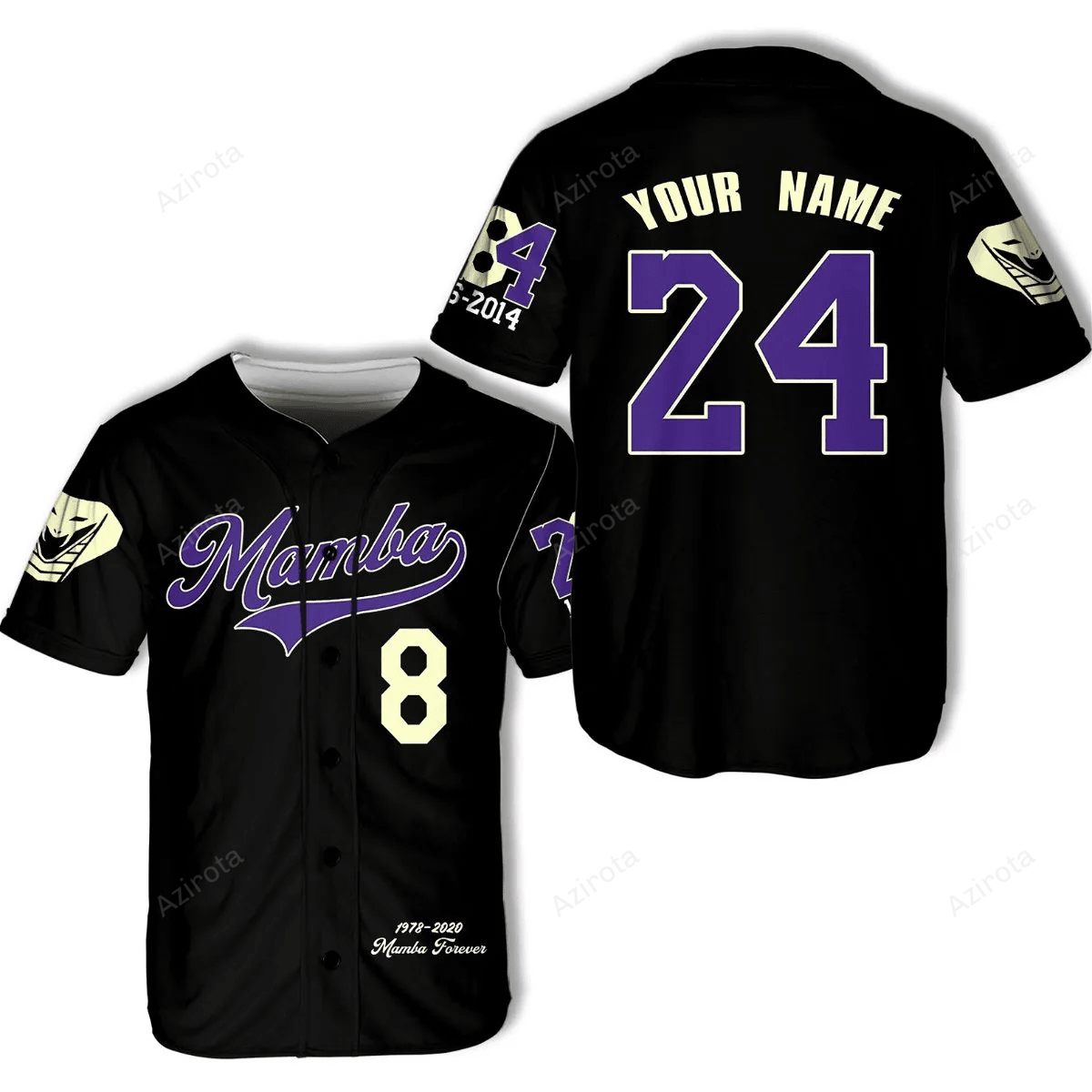 Personalized Black Los Angeles Football Team Idea Gift For Fans Black Mamba Snakeskin Pattern Baseball Jersey football jersey product view 1
