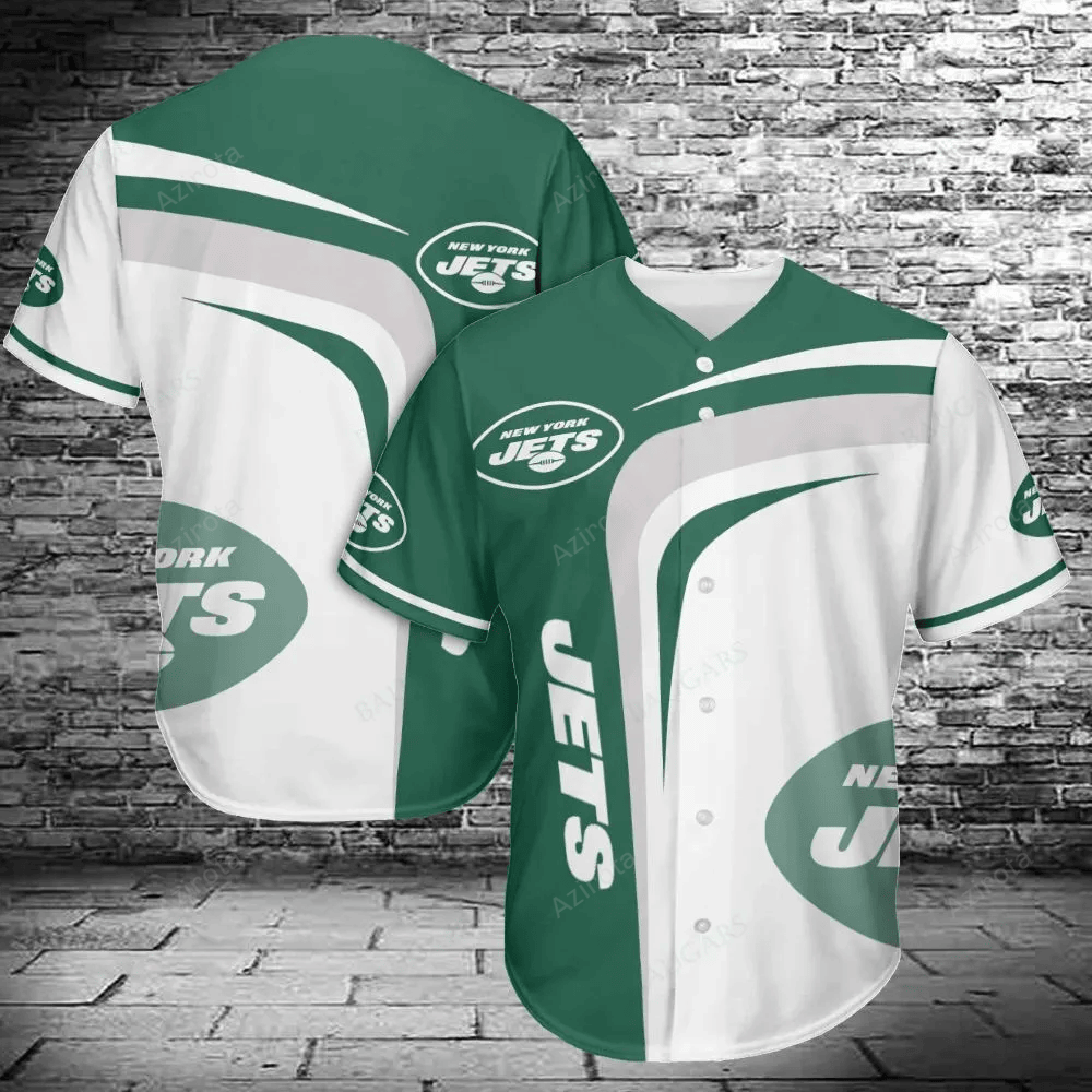 New York Jets Baseball Jersey 451 baseball jersey product view 1