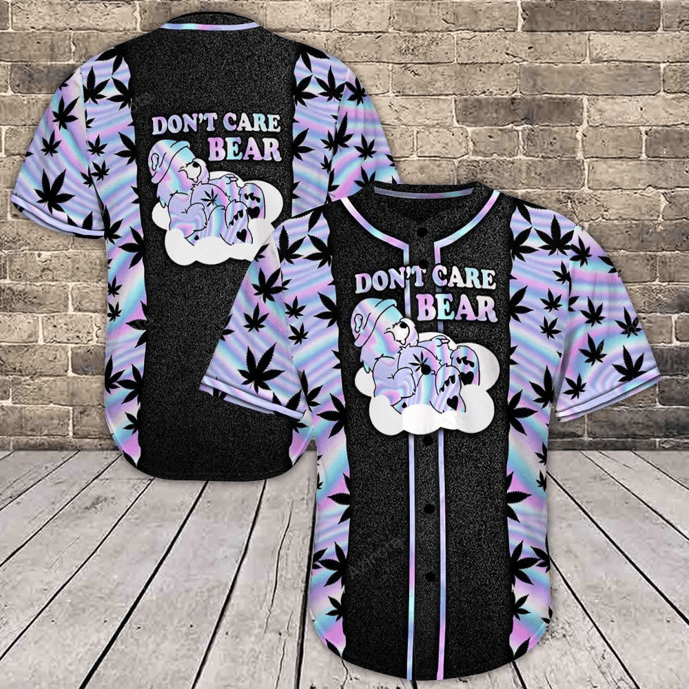 Weed Baseball Jersey Shirt 10 baseball jersey product view 1