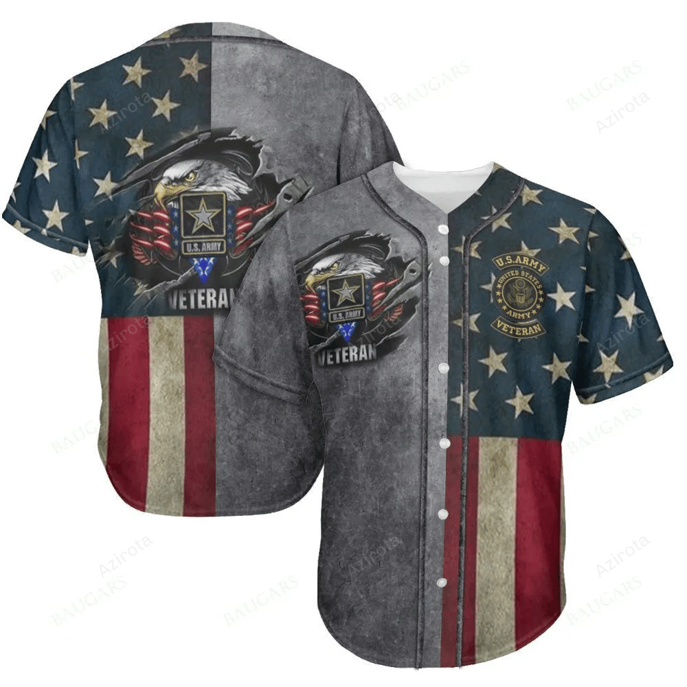 U.S. Army Veteran Baseball Jersey 01 baseball jersey product view 1