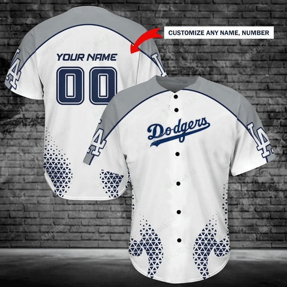 Los Angeles Dodgers Personalized Baseball Jersey Shirt 142 baseball jersey product view 1