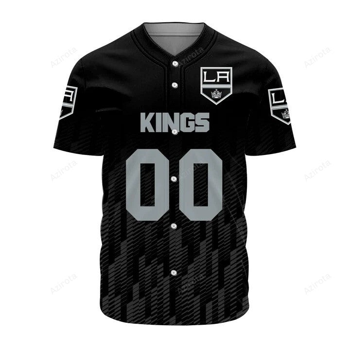 Los-Angeles-Kings-Logo-Sport-Ombre-Baseball-Jersey-NHL-Gift-For-Fans hockey jersey product view 1