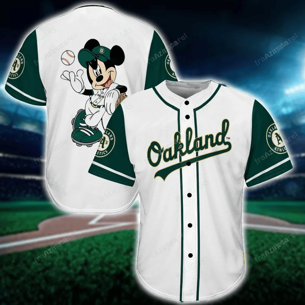 Mk Oakland Athletics Baseball Jersey 30 baseball jersey product view 1