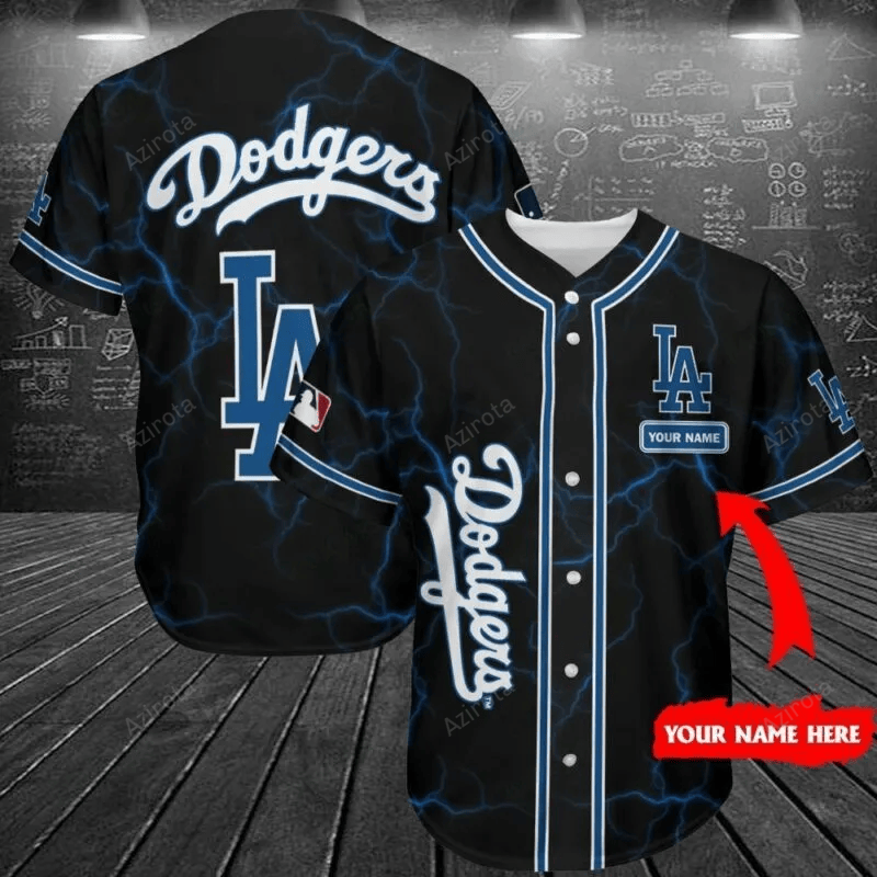 Los Angeles Dodgers Personalized Baseball Jersey 275 baseball jersey product view 1