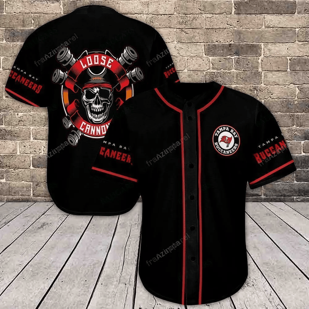 Tampa Bay Buccaneers Baseball Jersey Shirt 48 baseball jersey product view 1