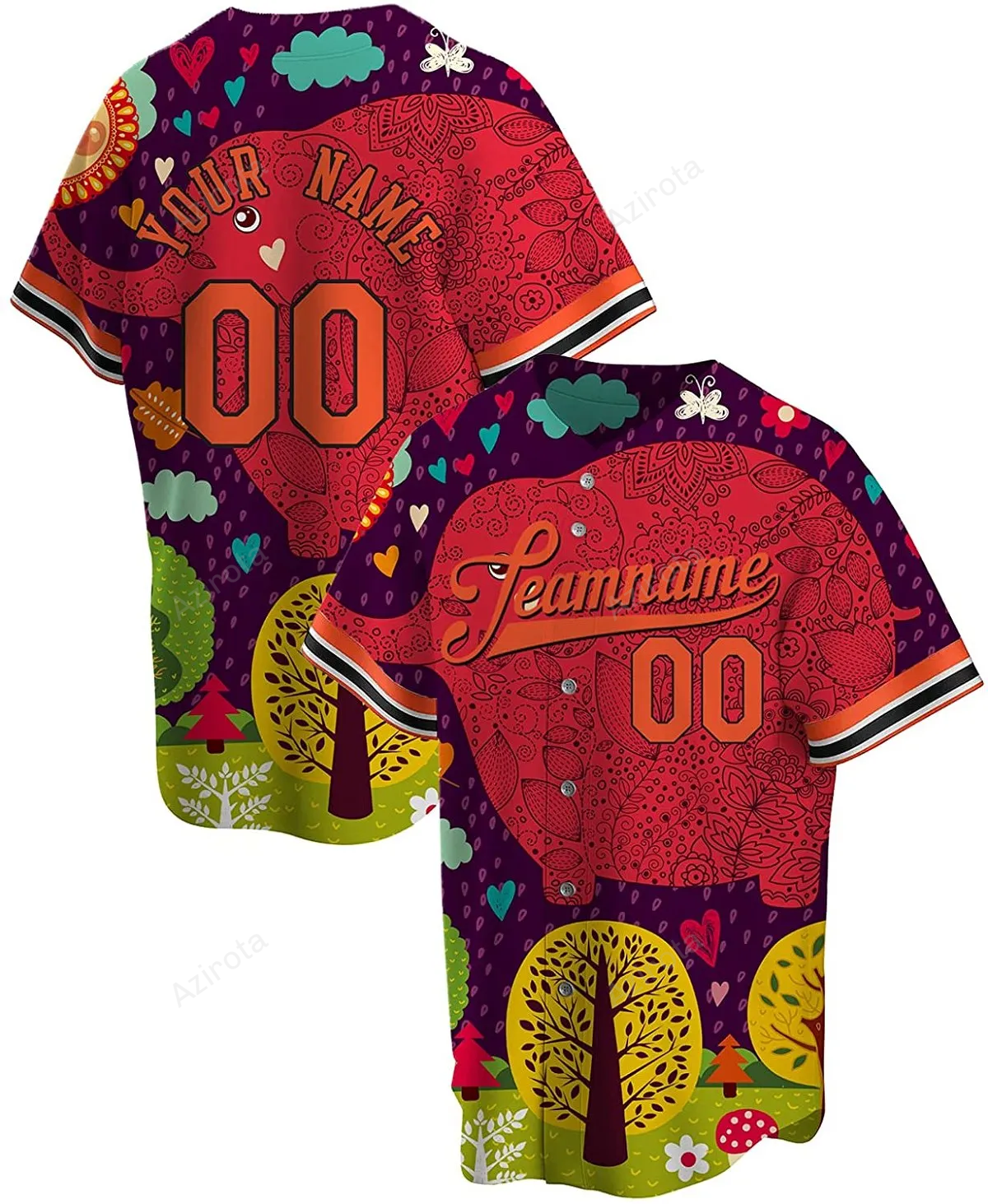 Personalized Al Plant Art Printed Name And Number Idea Gift For Fans Baseball Jersey baseball jersey product view 1