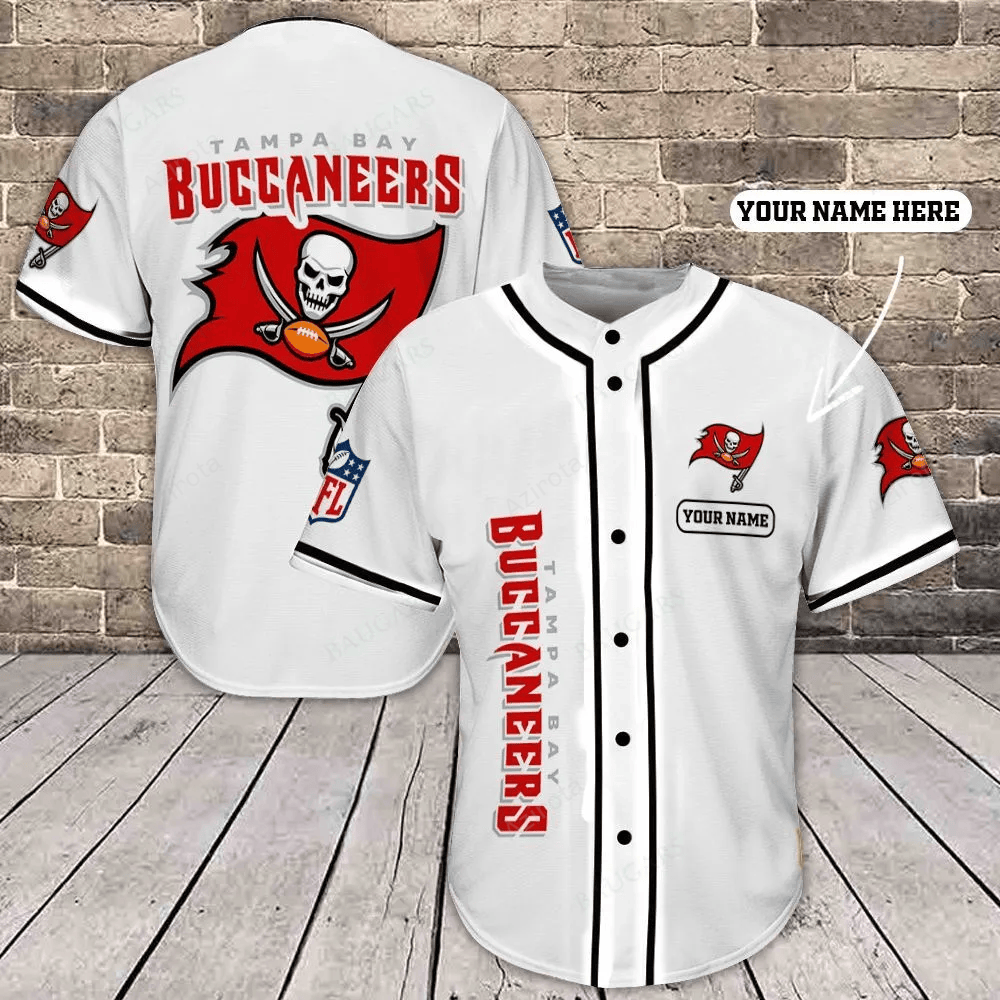 Tampa Bay Buccaneers Baseball Jersey Shirt 393 baseball jersey product view 1
