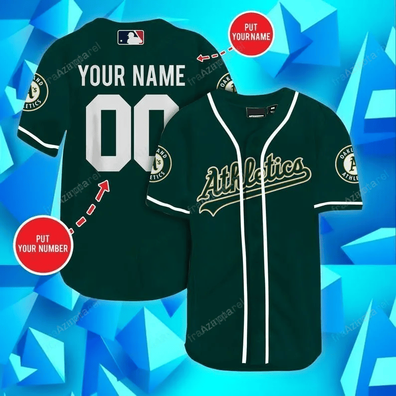 Oakland Athletics Personalized Baseball Jersey Shirt 55 baseball jersey product view 1