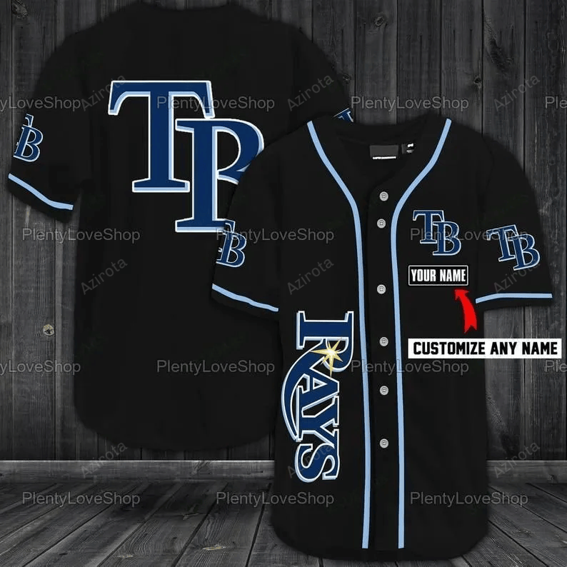 Tampa Bay Rays Personalized Baseball Jersey 310 baseball jersey product view 1