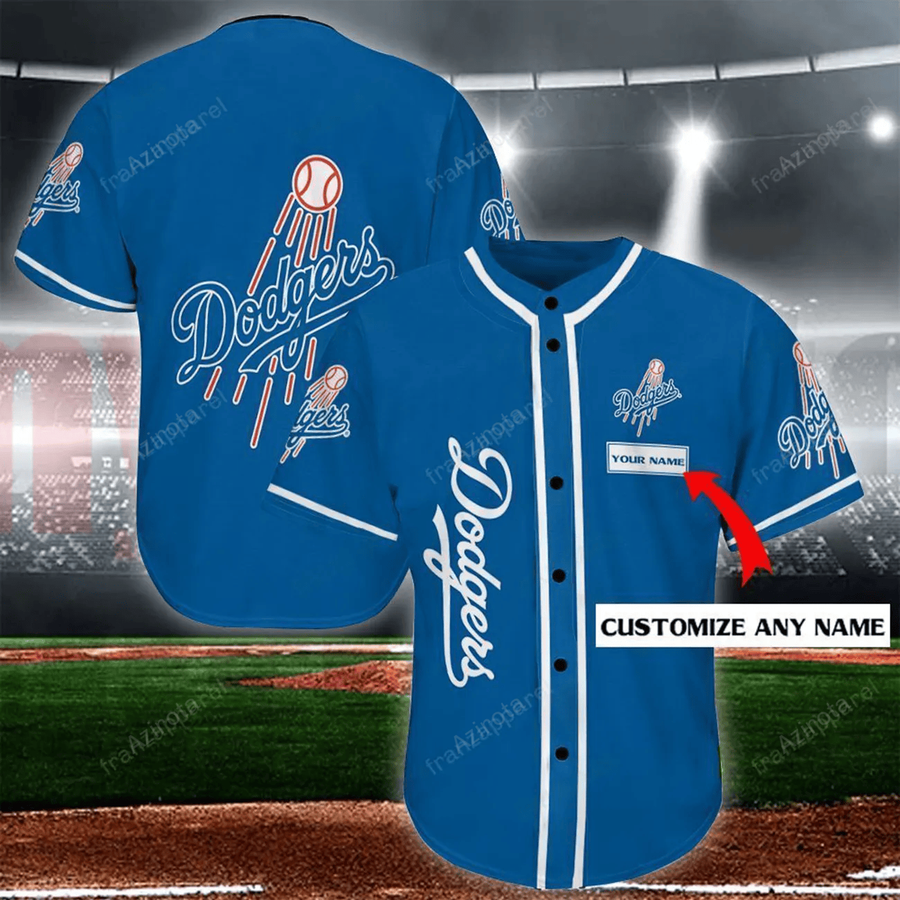 Los Angeles Dodgers Personalized Baseball Jersey Shirt 84 baseball jersey product view 1