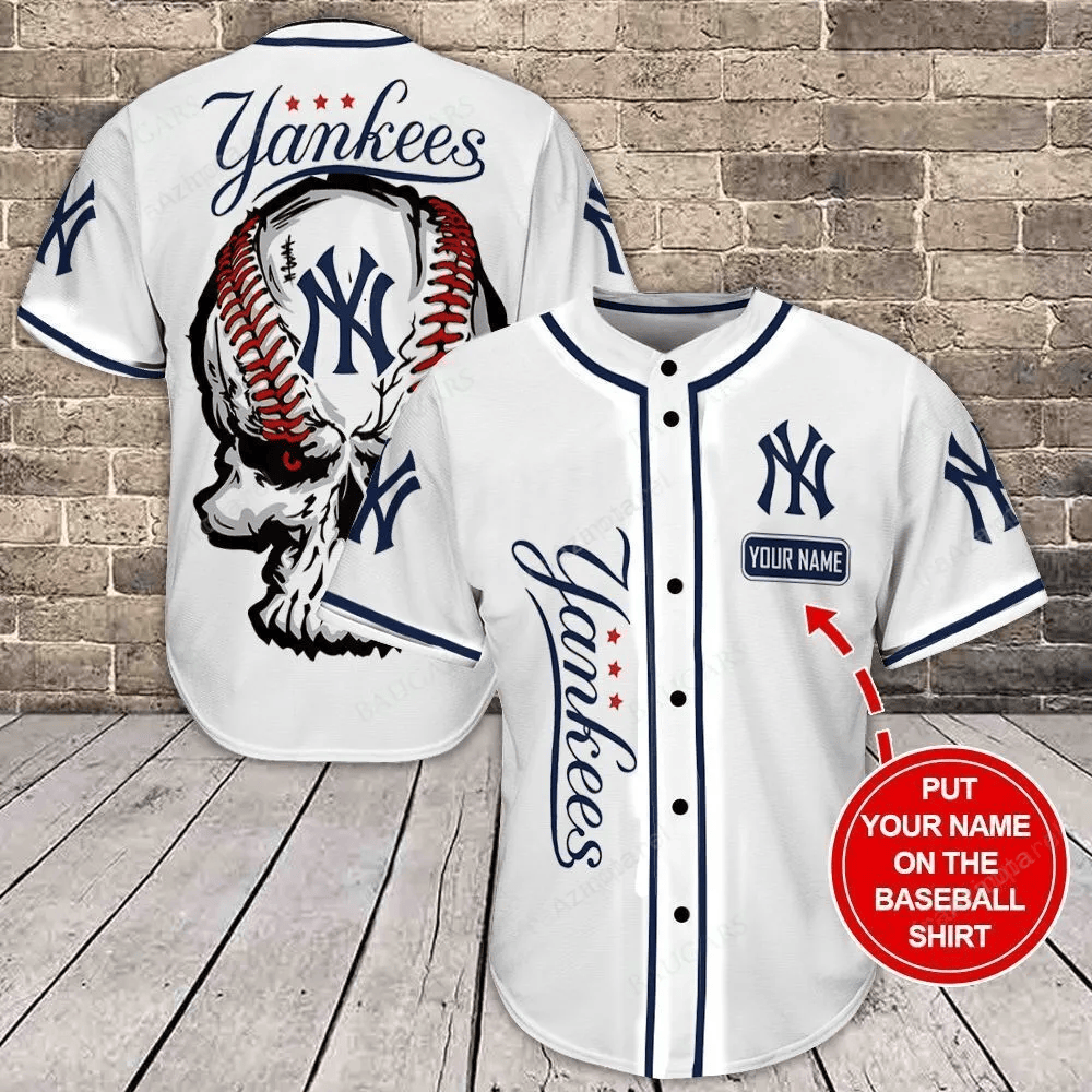 New York Yankees Personalized Baseball Jersey Shirt 137 baseball jersey product view 1