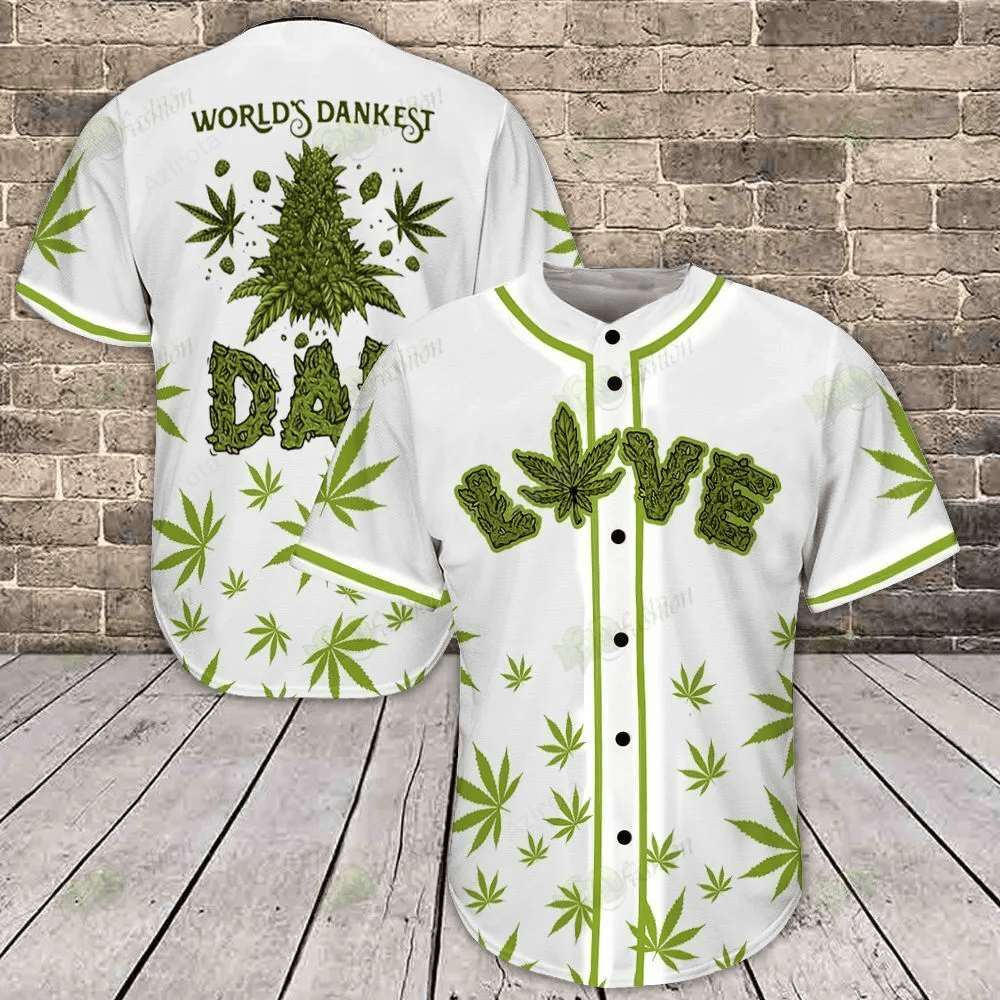 Weed Baseball Jersey Shirt 5 baseball jersey product view 1