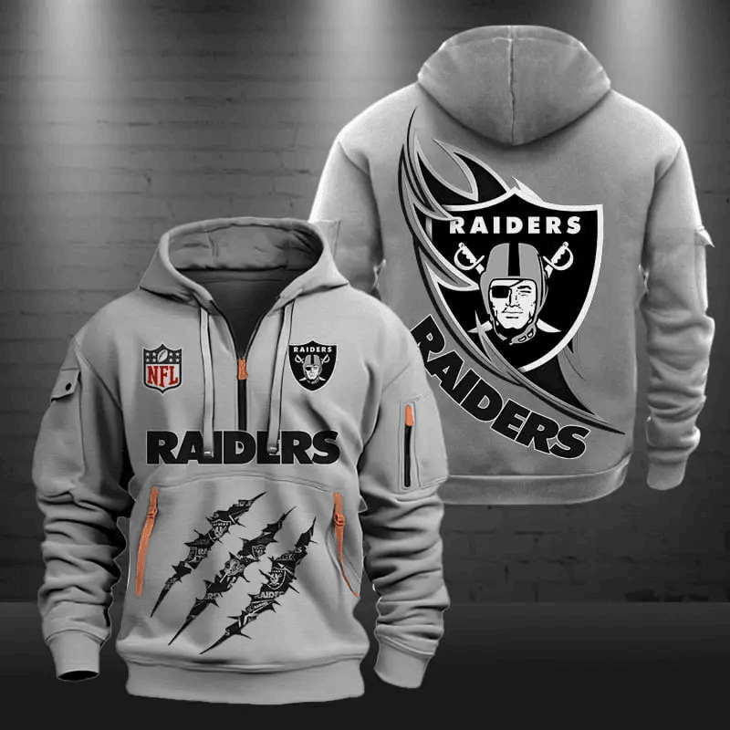 Las Vegas Raider Quarter Zip Hoodie Football Team Logo Gift For Fan Unisex T-shirt, Sweatshirt, Hoodie, Long Sleeve Tee - T-Shirt, Sweatshirt, Hoodie