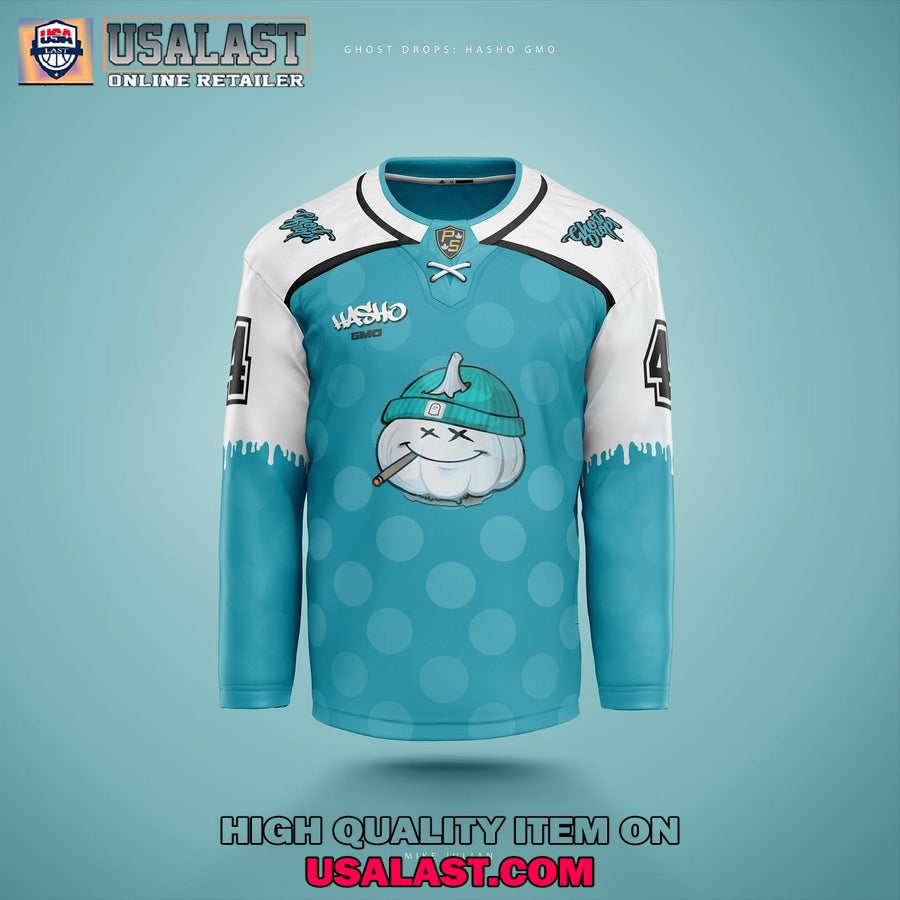 Ghost Drops Hasho GMO Canabis Hockey Jersey hockey jersey product view 2