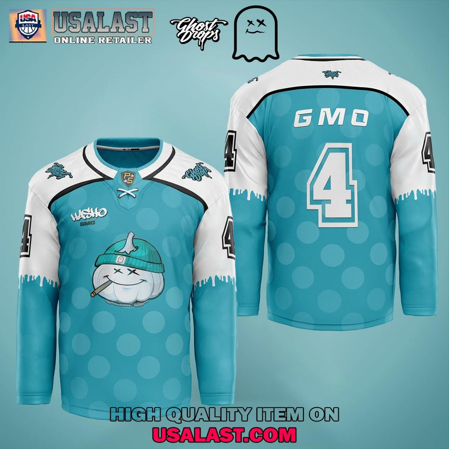 Ghost Drops Hasho GMO Canabis Hockey Jersey hockey jersey product view 1