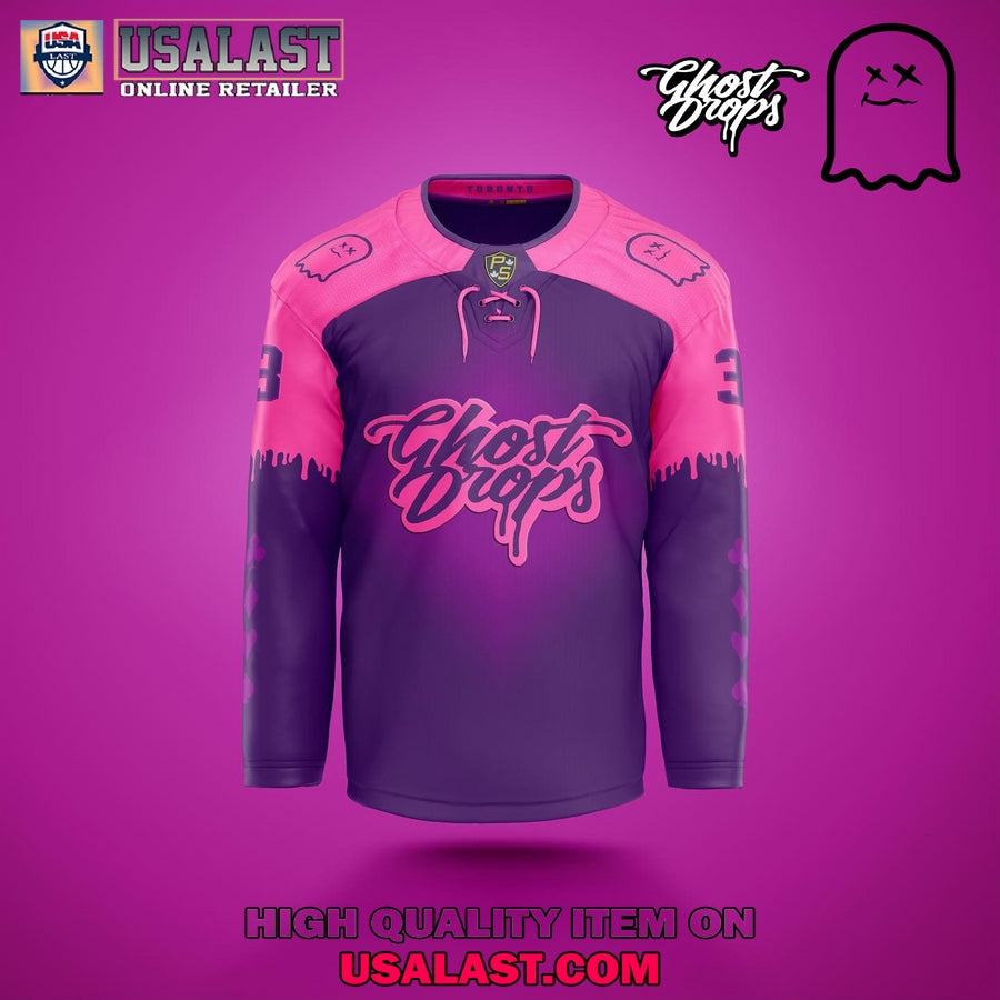 Ghost Drops King Sherb Canabis Hockey Jersey hockey jersey product view 2