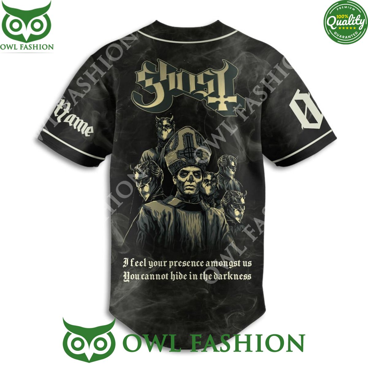 Ghost Rock Band Marry On A Cross Limited Jersey Shirt sports jersey product view 2