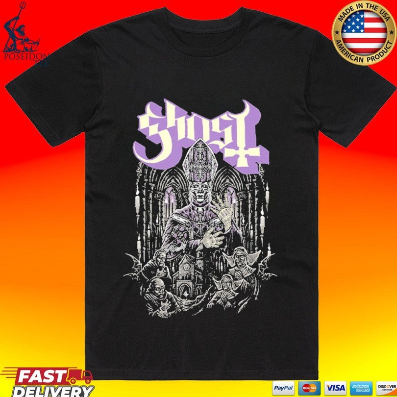 Ghost Satanized Congregation T-shirt Unisex T-shirt, Sweatshirt, Hoodie, Long Sleeve Tee - T-Shirt, Sweatshirt, Hoodie