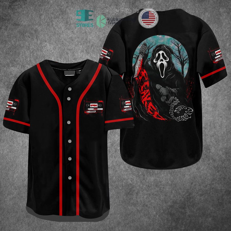 BEST Ghostface Horror Movie Baseball Jersey baseball jersey product view 1