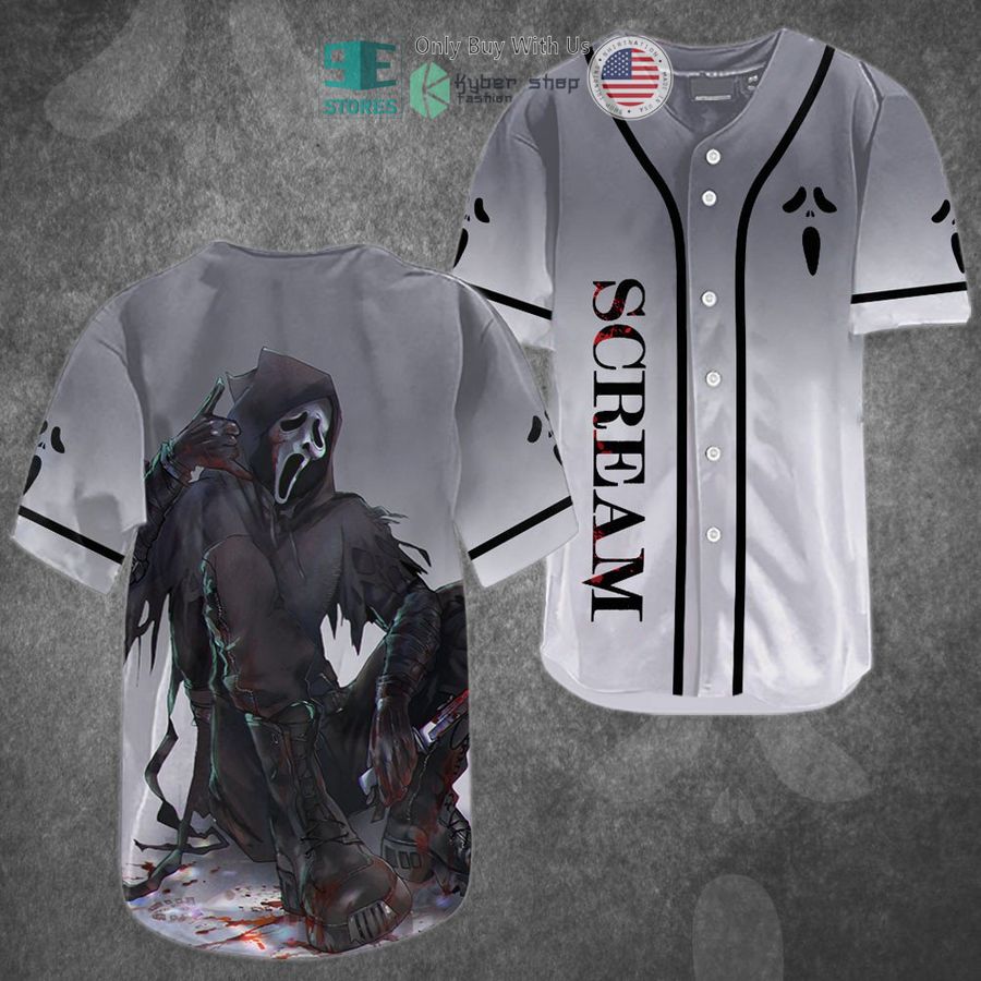 BEST Ghostface Scream Baseball Jersey baseball jersey product view 1