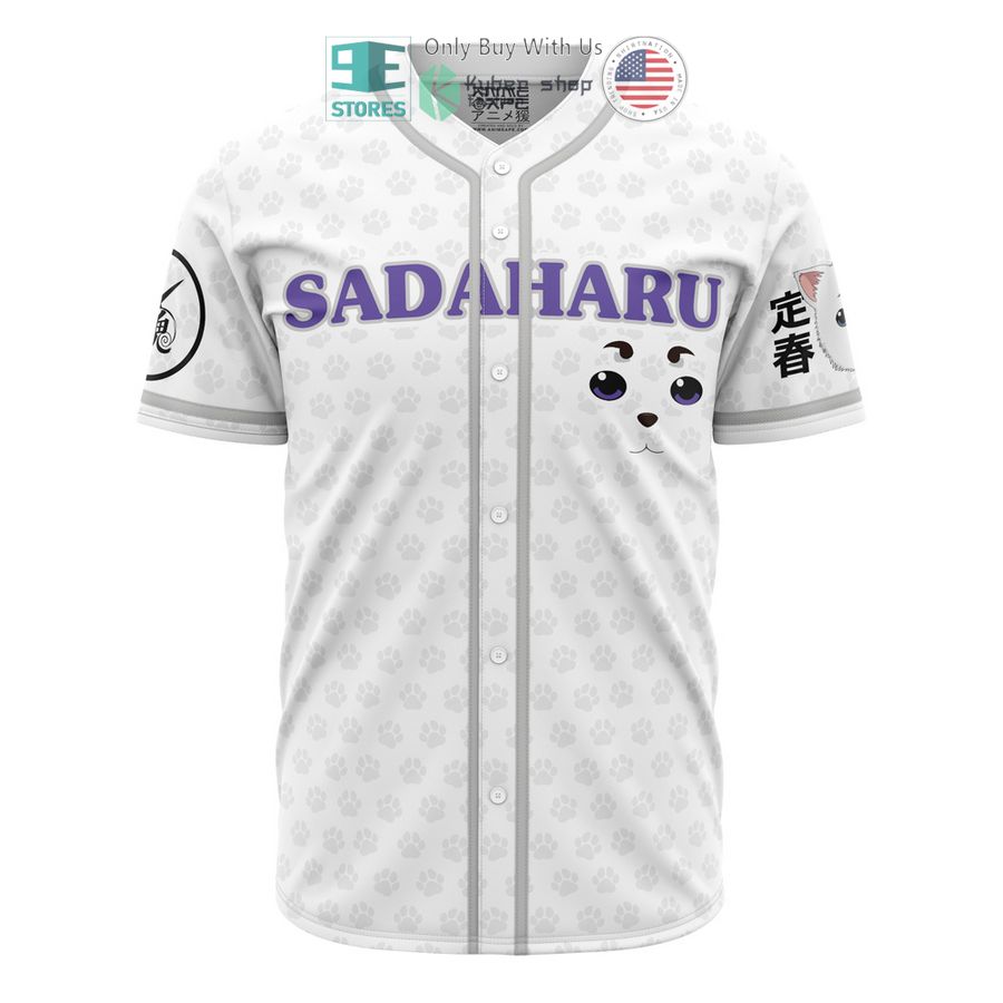 BEST Gintoki and Sadaharu Gintama Baseball Jersey baseball jersey product view 1