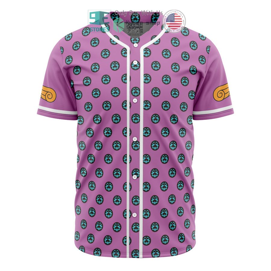 BEST Giorno Giovanna Anime Jojo's Bizarre Adventure Baseball Jersey baseball jersey product view 1