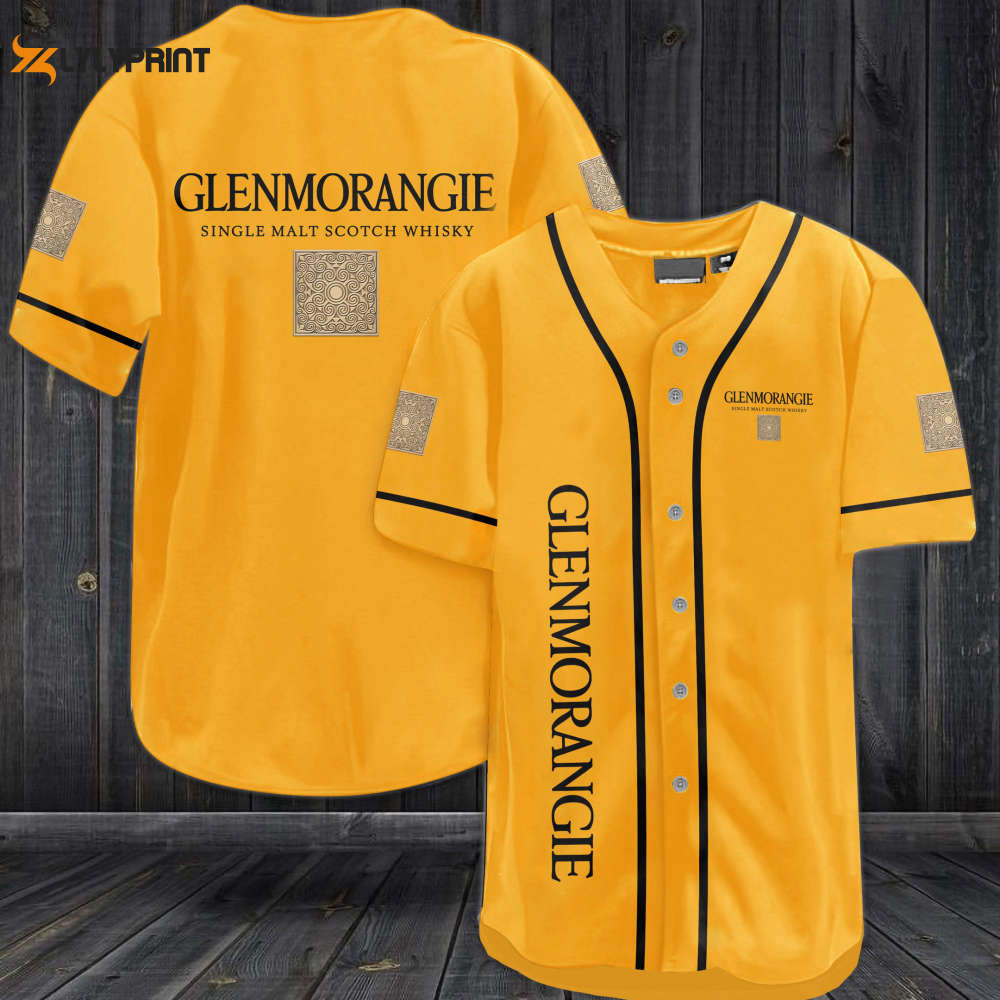 Glenmorangie Single Malt Scotch Whiskey Baseball Jersey - Perfect Gift for Men and Women Unisex Design! - lylyprint.com baseball jersey product view 1