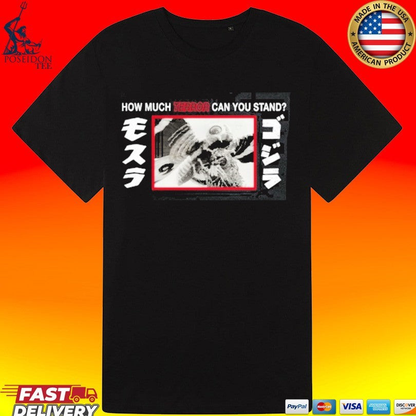 Godzilla Mothra Terror Black 5 Panel - Adult & Kids T-Shirts, Sweatshirts & Hoodies apparel design preview 3