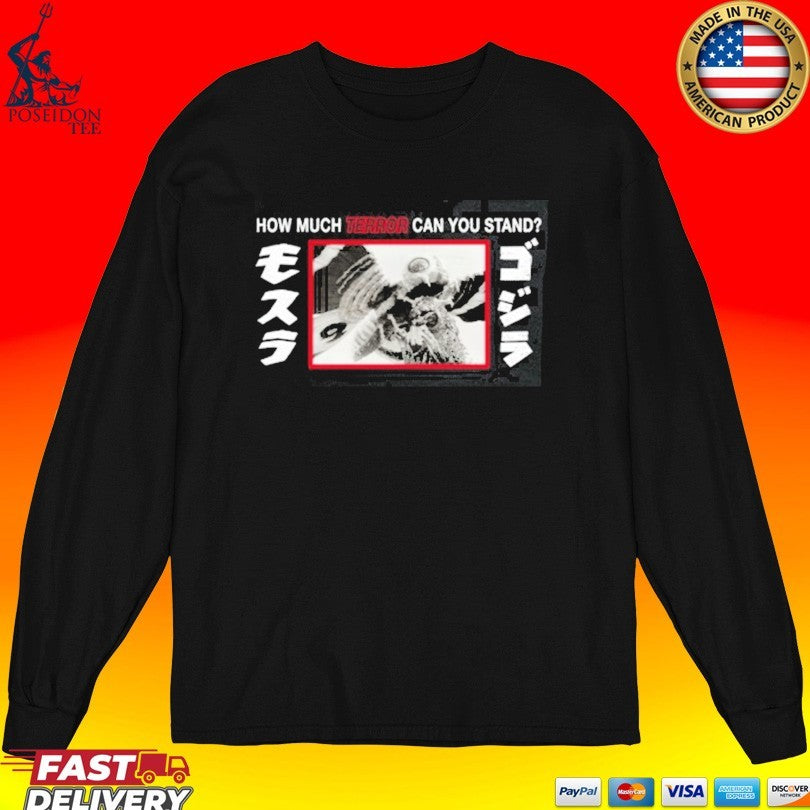 Godzilla Mothra Terror Black 5 Panel - Adult & Kids T-Shirts, Sweatshirts & Hoodies apparel design preview 4